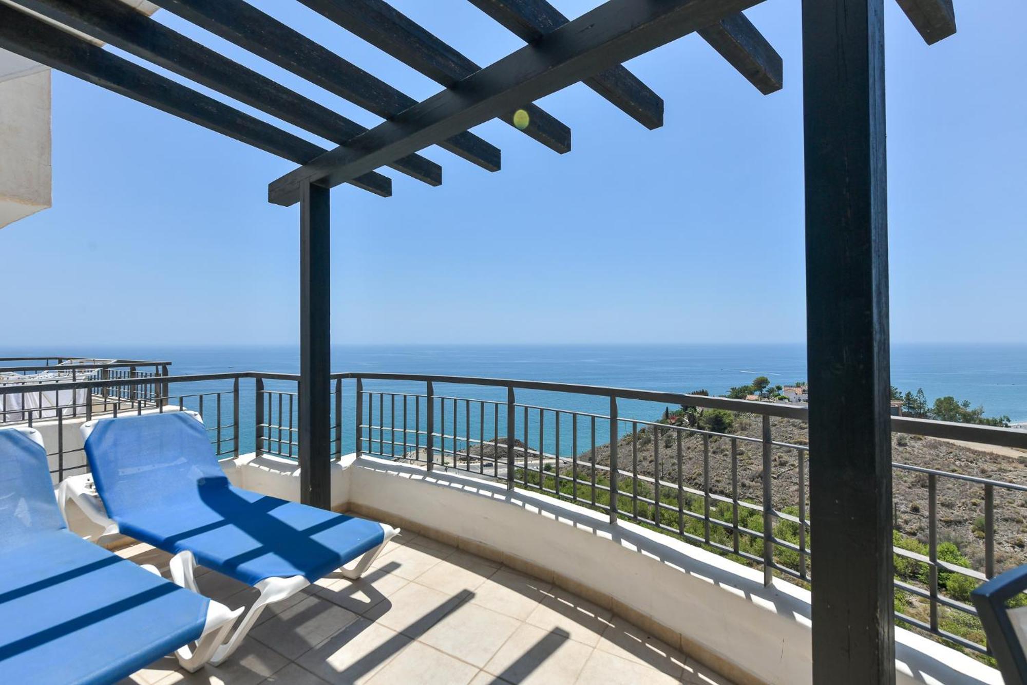 Apartamento Vista Mar Frontal Garaje Y Wifi Torrox Exterior photo